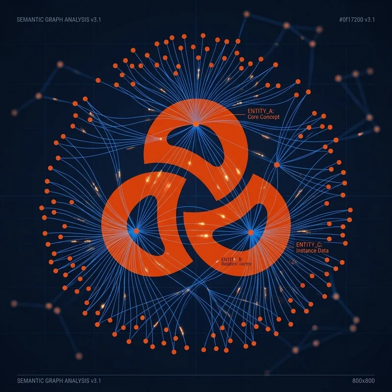 AI search semantic graph analysis showing entity connections